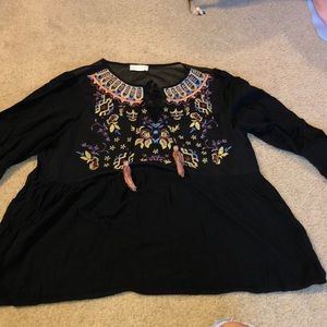 Altard state detailed neck line long sleeve